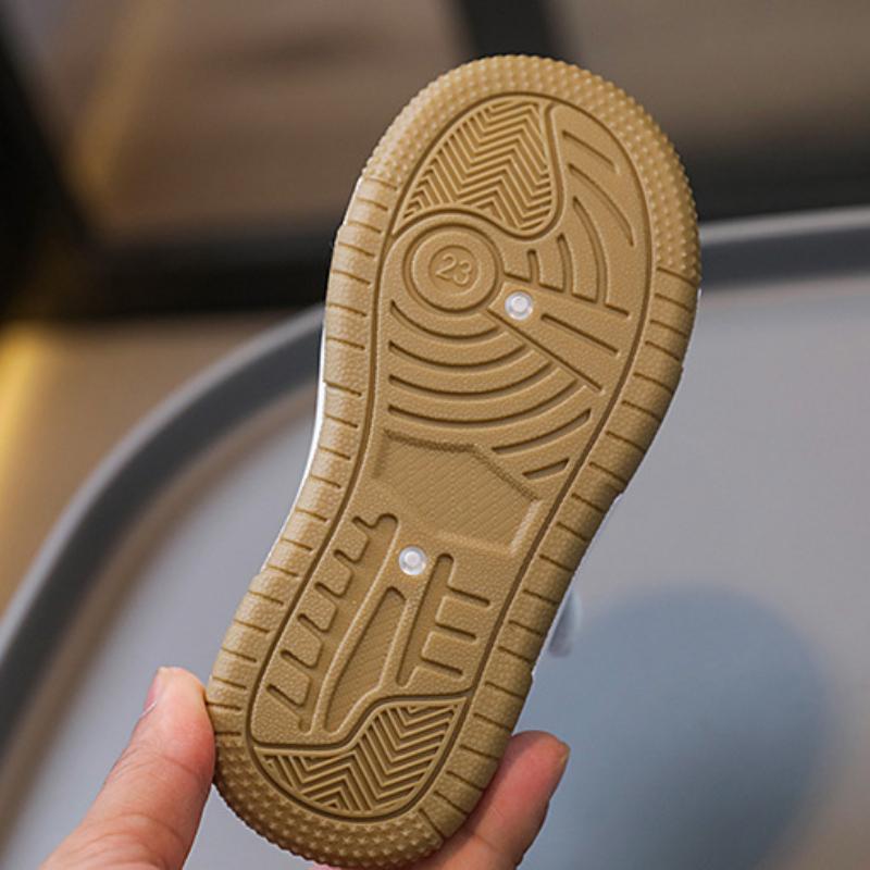 Spring and Autumn Korean Version of Boys and Girls Fashion Velcro Comfortable Soft Sole Wear-resistant Casual Sneakers