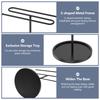 Hand Towel Holder Stand Metal S Shaped Standing Towel Rack with 7inch Stable Base Countertop Storage Rack for Bathroom Kitchen
