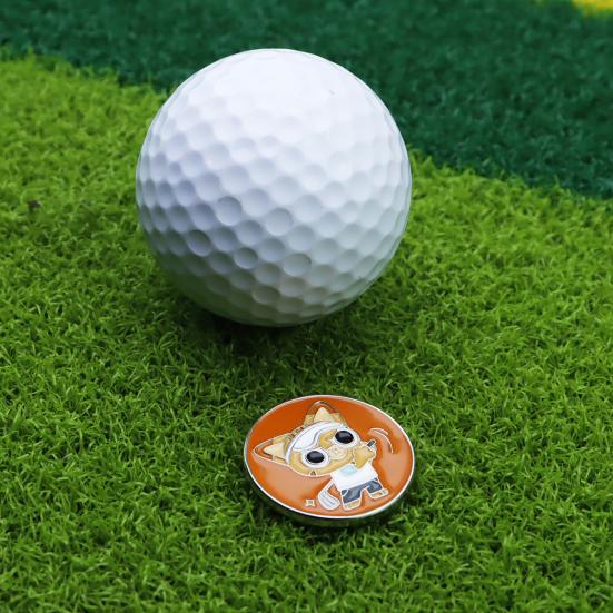 Enamel Cat Golf Ball Marker Magnetic Hat Clip Men Women Golfer Hats Pants Bags Visors Belts Metal Clip Golf Accessories Enthusiasts Gift