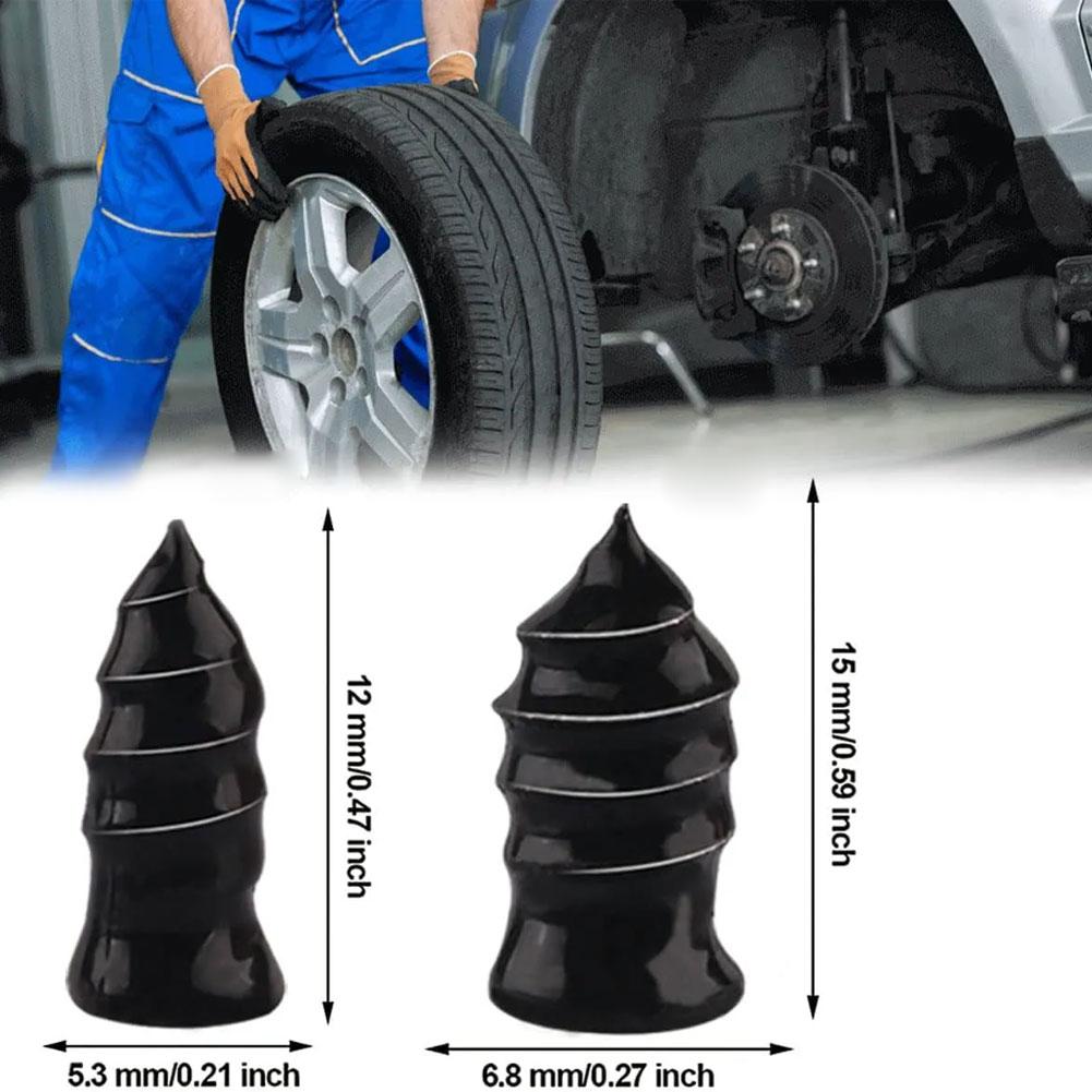 Cars Truck Motorcycle Emergency Vacuum Tire Puncture Fix Kit Rubber Repair Nails with Glue Full Tire Repair Tool Set