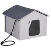 VEVOR Heated Cat House, Outdoor Kitty Shelter with Timer, 600D Oxford Cloth Foldable Cat Shelter with Heated Pad for Winter to Stay Warm and Cozy