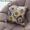 Bohemian Sunflower Mandala Throw Pillow Covers Pattern Cushion Cover Suitable For Sofa Bedroom Car Pillow Cover
