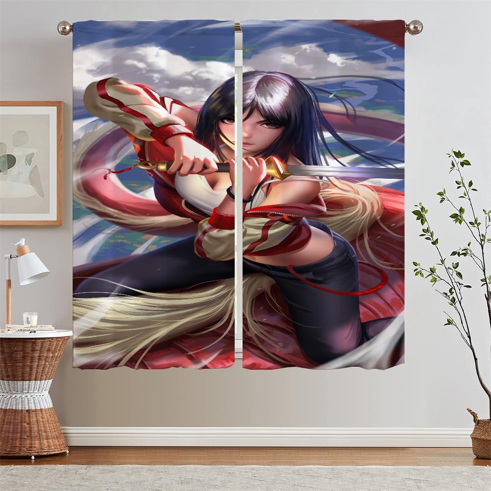 Anime Cheap Free Shipping Curtains for Cooking Tulle in Kitchen Curtain for Children's Room Window Roller Curtains Blackout Lace