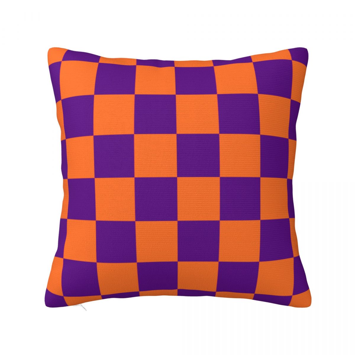 

Orange And Purple Checkerboard Pillowcase Printing Fabric Cushion Cover Decoration Pillow Case Cover Bed Drop Shipping 40*40cm 30x30cm 12x12in