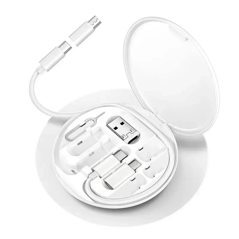 Multi USB Type C to C 60W Charging Adapter Cable Kit USB C to Lighting Conversion Set USB A & Type C to Micro/Type C/Lighting