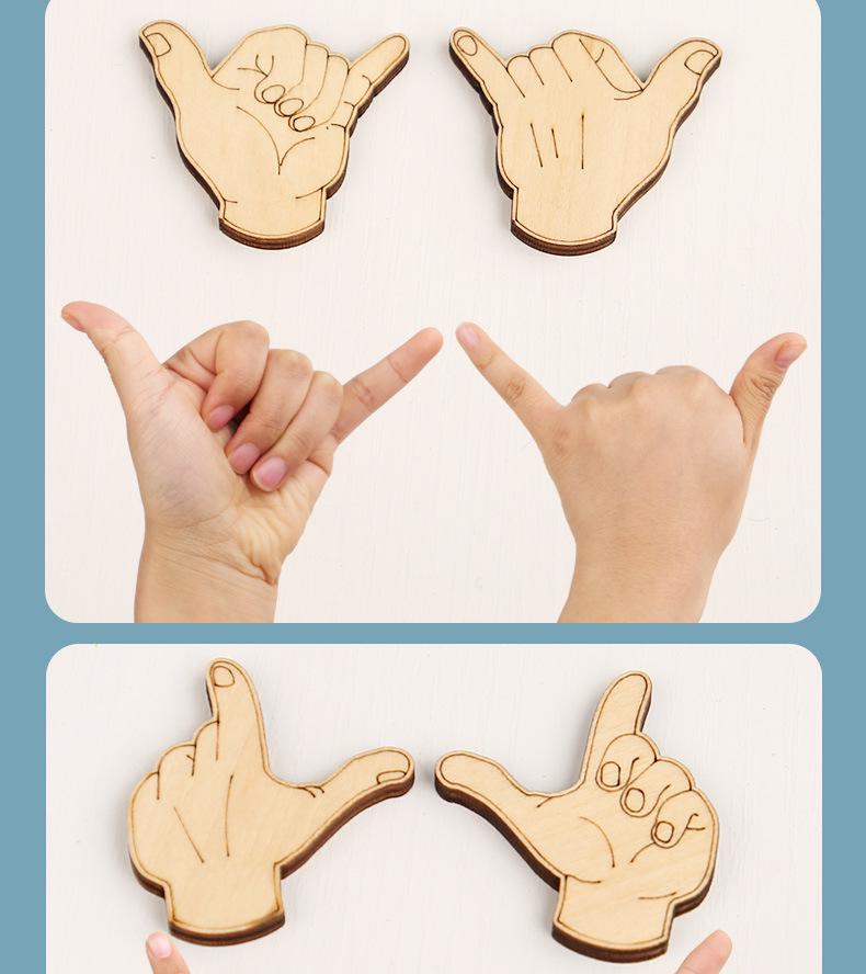 Montessori Wooden Building Blocks for Kids' Finger Skill and Brain Development