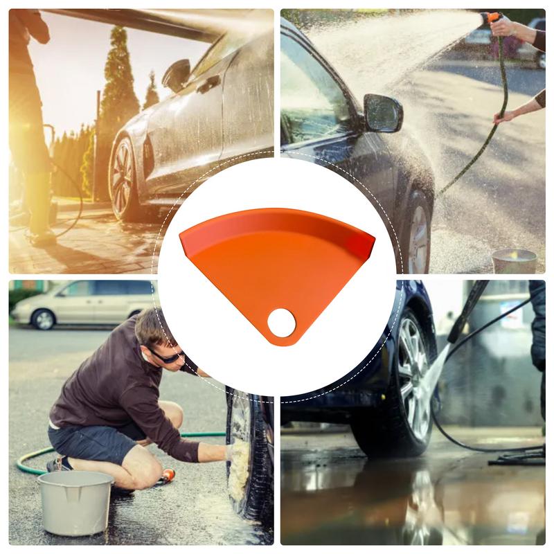 Tire Hose Roller For Car Washing Hose Roll Prevention Device PETG Material Anti-Slip Auto Detailing Tire Hose Tire Guide