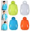 Hooded Long Sleeve Shrinkable Cuffs Pockets Zipper Placket Windbreaker Jacket Men Women Waterproof Sun Protection Coat