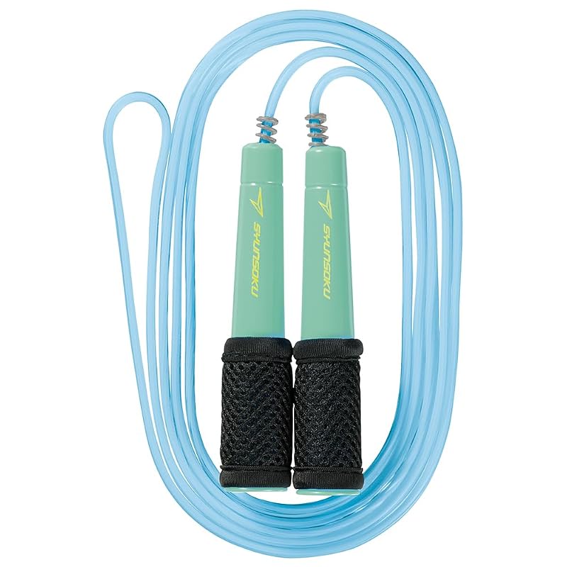 Debika Jump Rope, Shunsooku Jump Rope, Black Mesh, Sky Mint, 103605