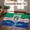 Custom Rug Wigan Warriors Pattern Print Name Text Soft Non‑Slip Floor Carpet for Home Indoor Decoration