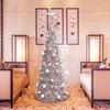 Foldable Artificial Christmas Tree Slim Pencil Shaped Christmas Tree With Lights Ideal For Indoor Home Decor