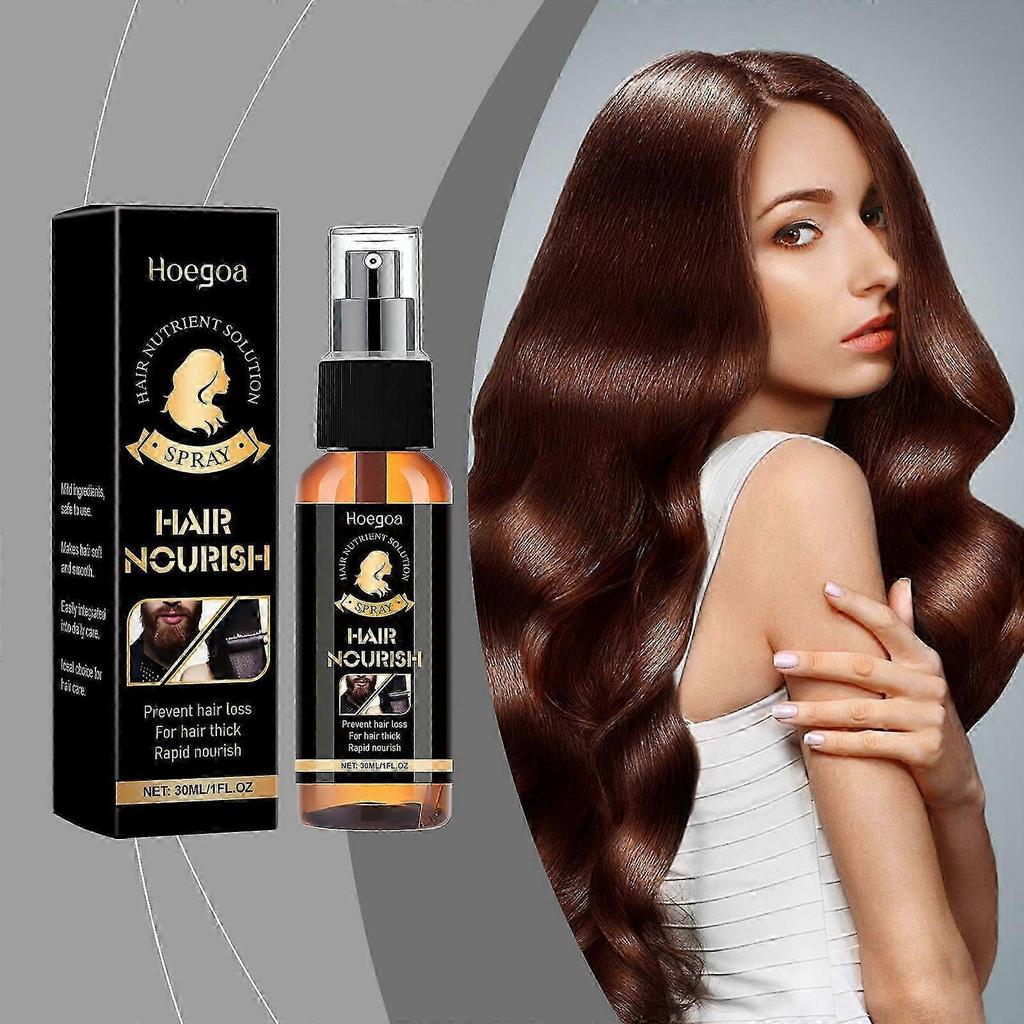 Men's Hair & Beard Nourishing Oil Strengthens Follicles, Enhances Resilience & Shine, 30ml