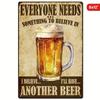 Vintage Beer Cheers Tin Sign 8x12 Inch Retro Metal Wall Art for Man Cave Bar Garage