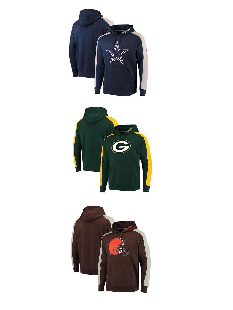 Hanorac NFL Personalizabil Color Block - Îmbrăcăminte Sport Trendy pentru Bărbați