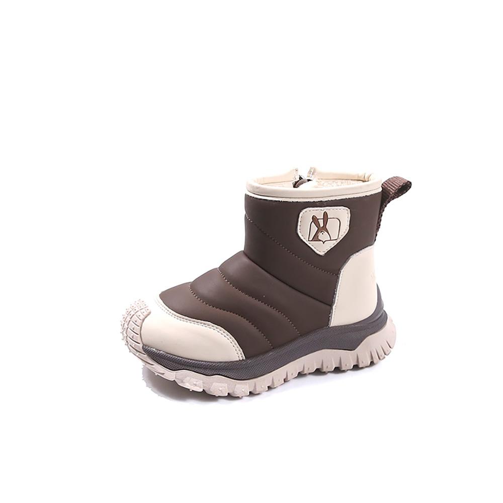 

Winter Snow Boots For Children Waterproof Platform Teenager Kid s Plush Boots Thick Warm Boy s Girl s Cotton Shoes Warm Boots 26 хаки
