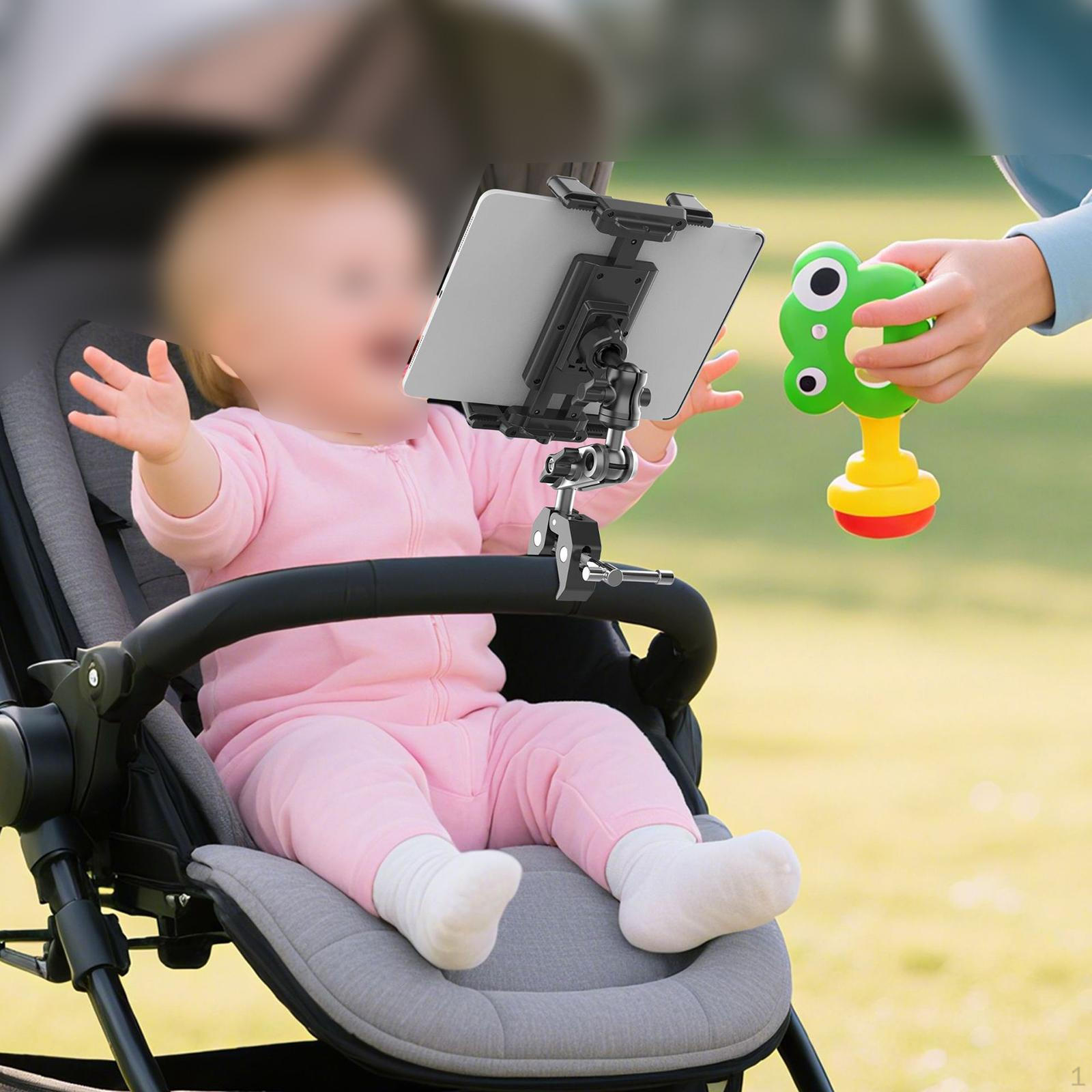 

Tablet Stand Holder 360° Rotating Head Treadmill Handlebar Clamp Portable Heavy Duty Universal