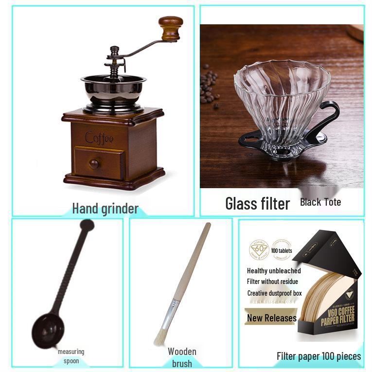 Retro Solid Wood Manual Coffee Bean Grinder