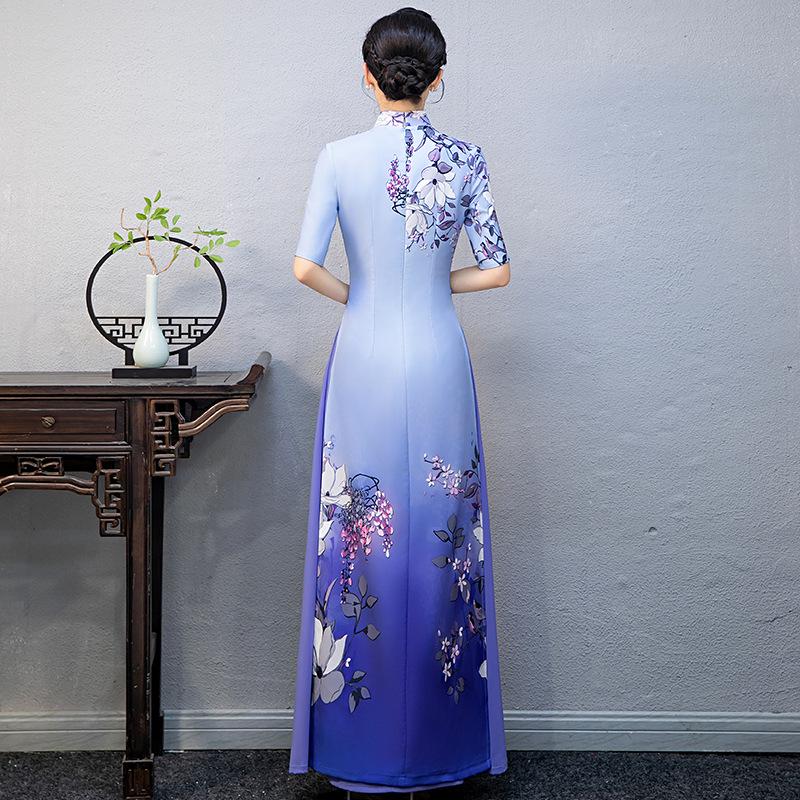Refined Summer Cheongsam for Young Style Performances