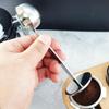 Coffee Spoon Stand Tamping Scoop Tools 2 In 1 Coffee Powder Tamper DualPurpose Coffee Scoop Coffee Bean Powder Long Hand Scoop