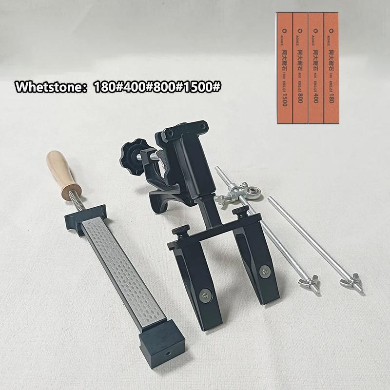 Knife Sharpener Fixed Angle Sharpener 360 Degree Flipping Diamond Sharpening Stone Whetstone Polishing Leather Paste