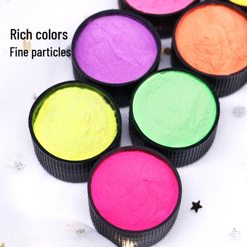20g/30g Bottle of High-Luminosity Oil-Based Fluorescent Powder for DIY Crystal Resin, Available in 13 Colors