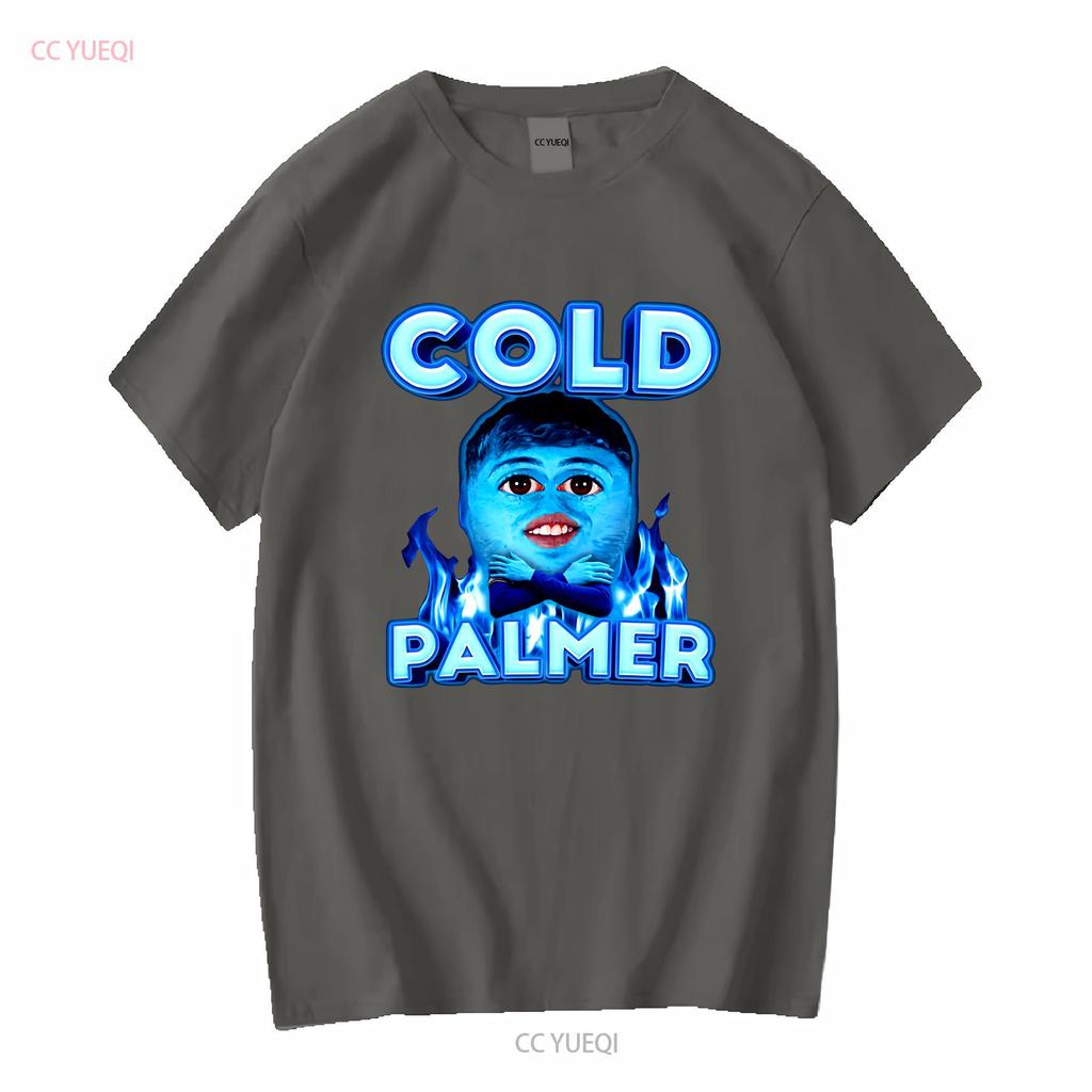 Koszulka Cold Palmer M z długim lub krótkim rękawem vintage spranie Unisex miękka rozciągliwa moda stylowa lekko góra do noszenia na co dzień