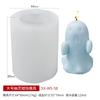 Halloween Ghost Groom Scented Candle Silicone Mold Spooky Skull Plaster Candle Making Mold