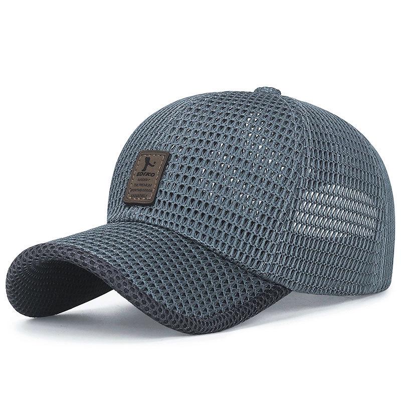 Men's Summer Mesh Baseball Cap - Breathable Sun Protection for Outdoor Travel and Fishing