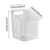 3pcs wall-mounted ginger & garlic storage boxes, no-drill, visible plastic baskets, for kitchen & bathroom, home & commercial use