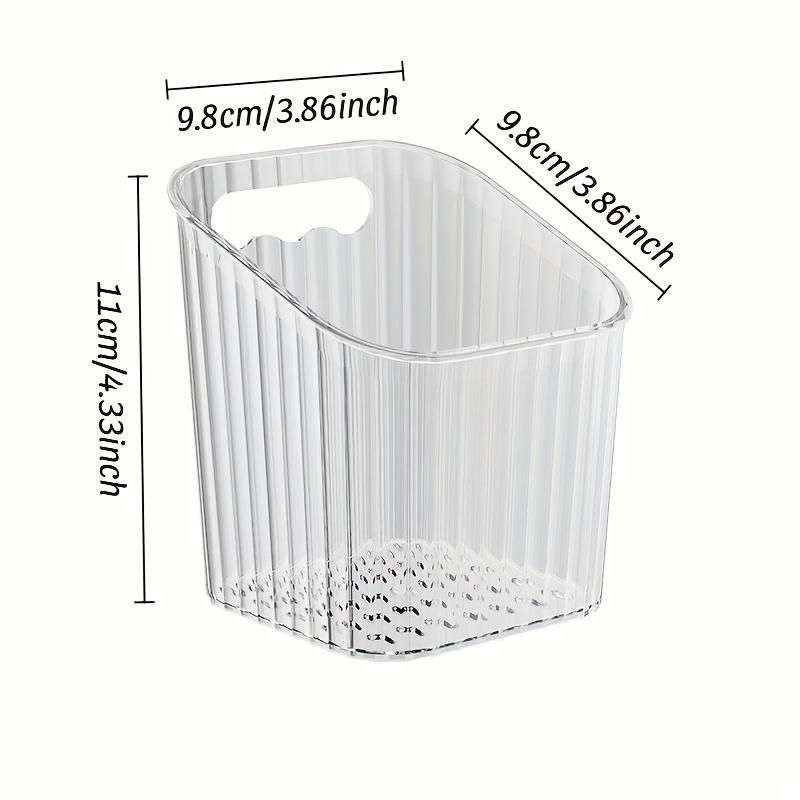 3pcs wall-mounted ginger & garlic storage boxes, no-drill, visible plastic baskets, for kitchen & bathroom, home & commercial use