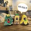 Cute Plush Animal Hood Keychain DIY Craft Kit for Christmas Gift Making Adorable Plush Animal Hat Keychain for Festive Decor