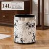 Chinese Style Lidless Iron Trash Can