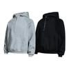 Unisex Streetwear Cropped Hoodie With Half-Zip Deconstructed Patchwork Drop Shoulder Pouch Pocket