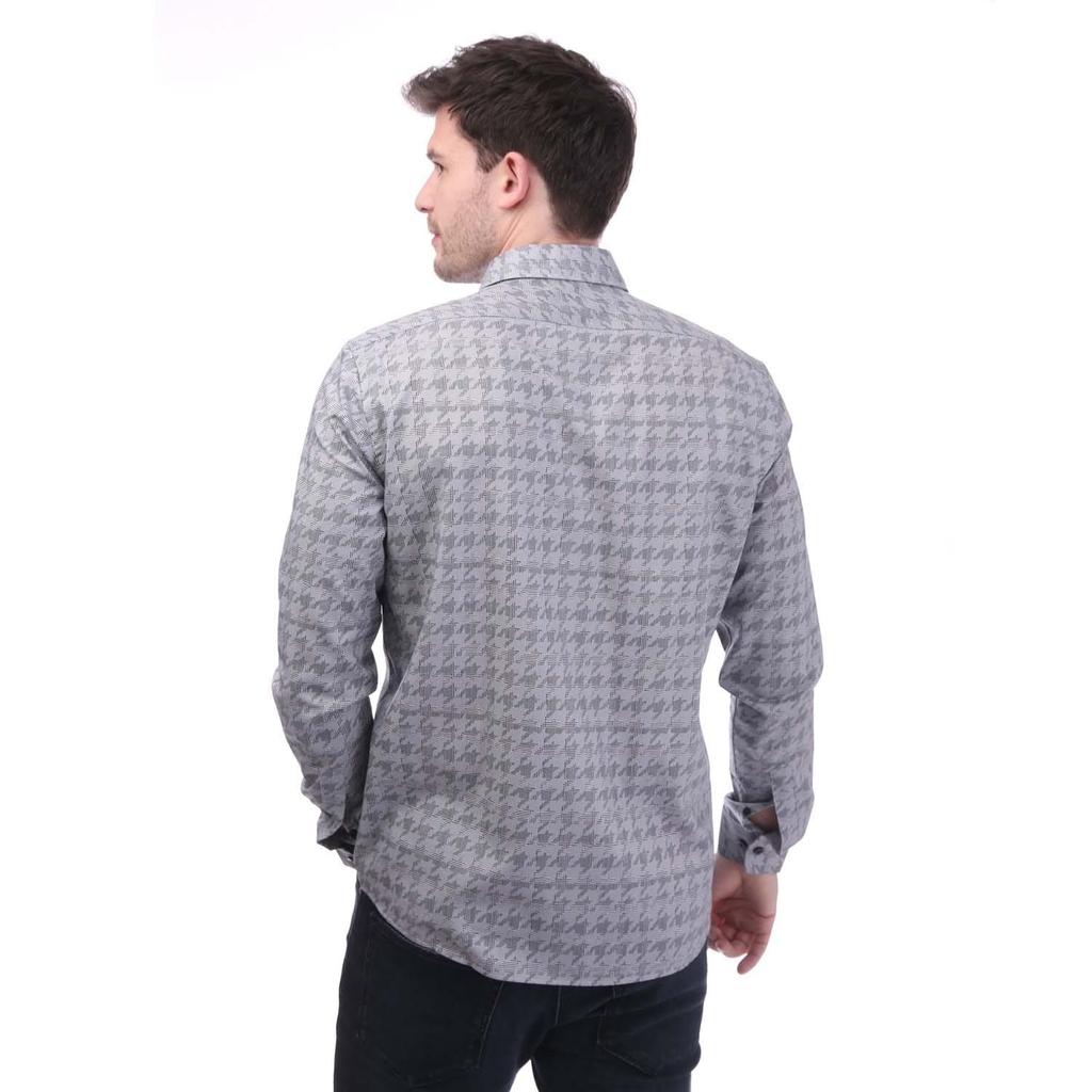 Boss Mens Houndstooth Regular Shirt