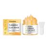 Maschera all'Argilla alla Curcuma per Illuminare e Pulire i Pori, Maschera all'Argilla Idratante Rassodante con Niacinamide per Tutti i Tipi di Pelle
