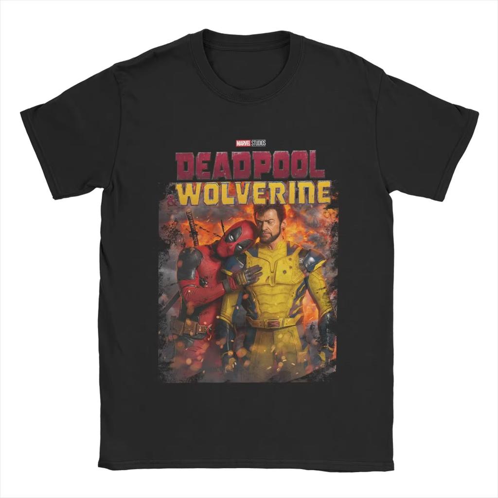 Genuine Deadpool & Wolverine T-Shirt Men's And Women's Cotton Fashion T-Shirt Short Sleeve Clothing SummerJacket
