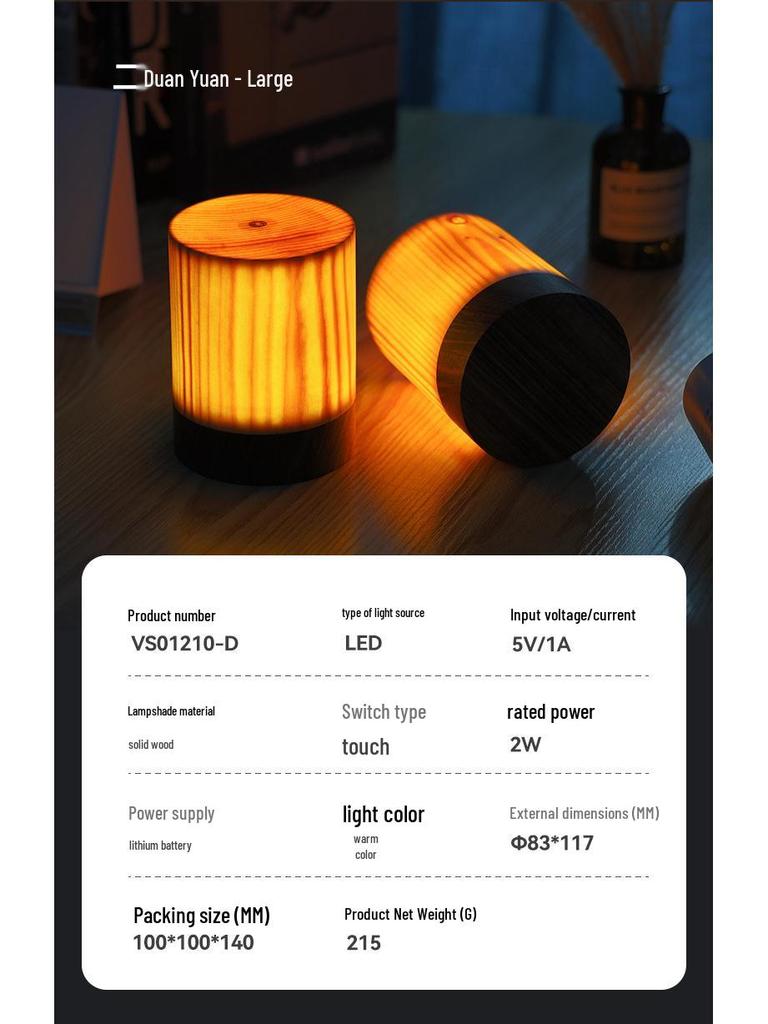 Gift Night Light: Cafe Atmosphere Lamp for Bedroom, Study, Outdoor Camping, and Picnic