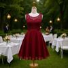 Luxury Elegant Chic High-End Short Front Long Slim Sleeveless Dress