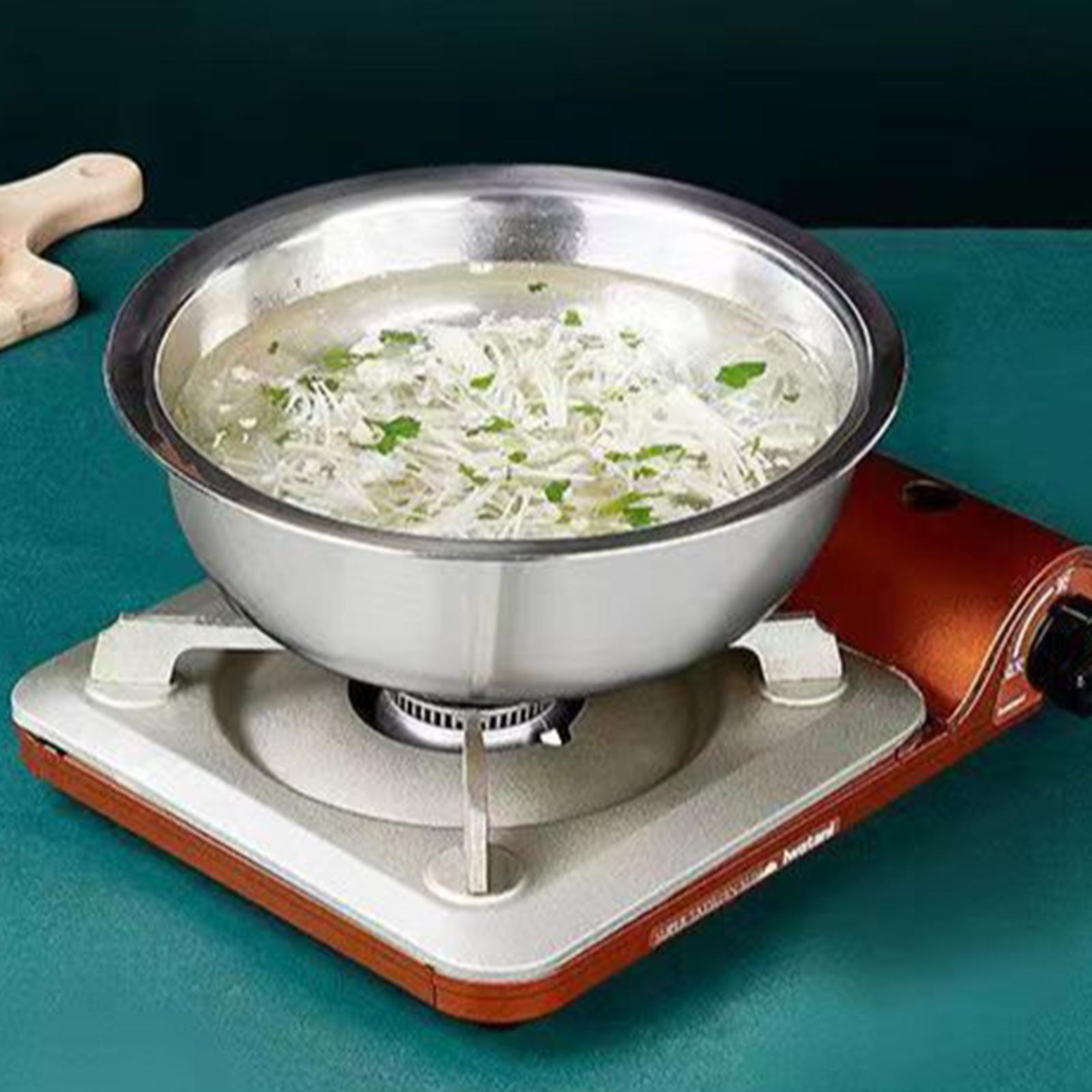 Kitchen Colander Stainless Steel Drainer Basket Bowl Set for Washing Rice Fruit Pasta Strainer Solution 26cm
