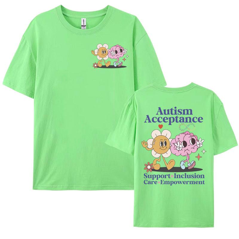 

Funny Autism Acceptance Meme Graphic T Shirt Unisex Fashion Aesthetic Clothes T Shirts for Men Summer Casual 100 Cotton Tshirt 3XL