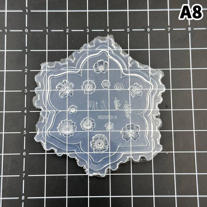 3D Silicone Nail Art Carving Templates Flowers Leaves Butterfly Design Manicure Tools for Nail Art Decor Gifts