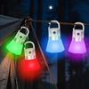 Hanging Function RGB Ambient Light Handheld Portable Hook Lamp Mini LED Flashlight  Camping Use