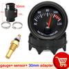 12v 52mm Car Water Temperature Gauge 40~120 ℃ With Water Temp Sensor 10mm Water Temp Joint Pipe 1/8NPT Sensor Adapter Car Racing