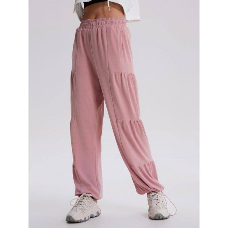 Winter New Straight Sports Pants Women's Loose Pleated Fashion New American Fitness Pants Harem Sweatpants K-style