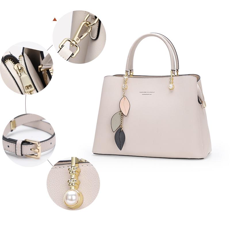 Light Luxury Genuine Leather Women's Bag, Handbag, Large Capacity, Advanced, Versatile Commuter Bag, One Shoulder Crossbody Bag