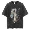 T-shirt Manga Soul Eater Stampa Death the Kid T-shirt Lavata Vintage Streetwear Abbigliamento Uomo Donna Maglietta in Cotone Oversize