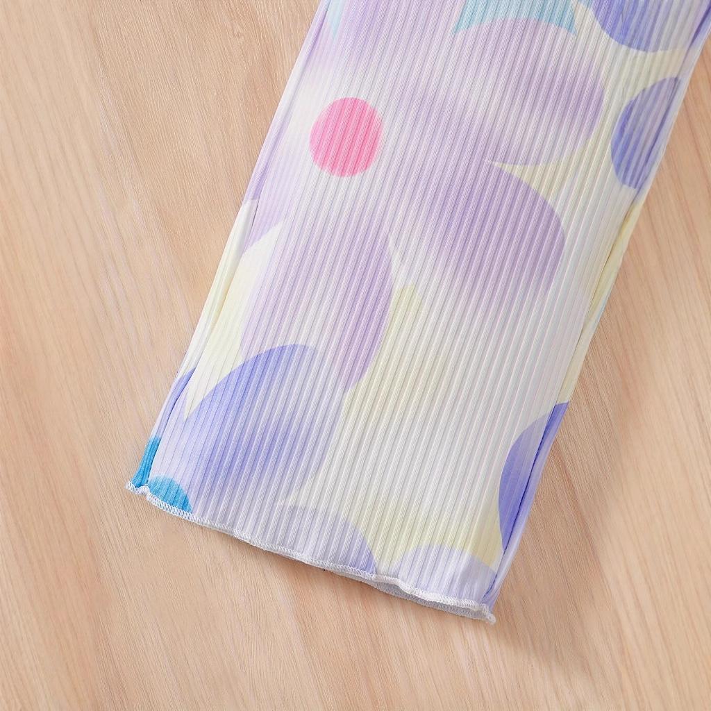 Girls Fashion Set Summer Children Tie Dye Halter Pants Summer Casual Two-piece Set