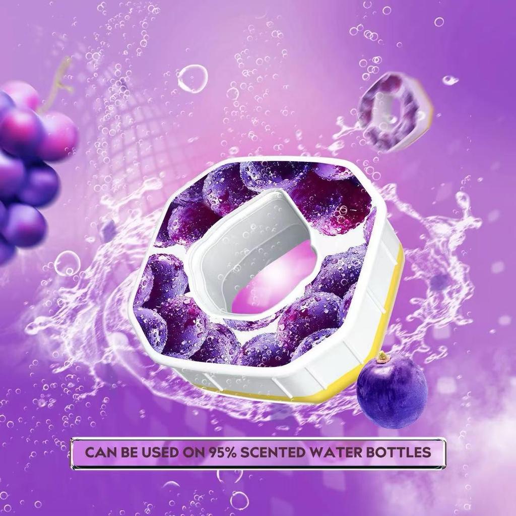 Square Scented Water Cup with Zero Sugar & Calories – Extract Scent Ring for Fun, Flavorful Drinking.