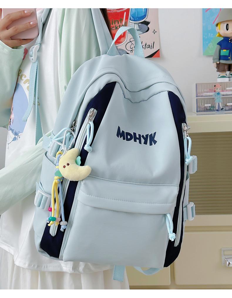 Plecak unisex w stylu koreańskim: Modny, o dużej pojemności, lekki dla uczniów szkół średnich