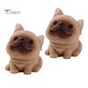 Mini Resin Animal Figurines 2Pcs Dog Figurines, Cute Puppy Miniature Figures, Small Micro Landscape Accessories Ornaments for Landscape, DIY